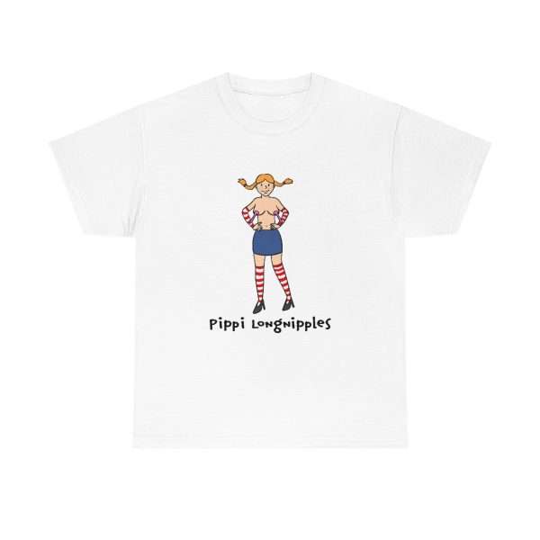 Unisex Heavy Cotton Tee - Pippi Longnipples - Image 2