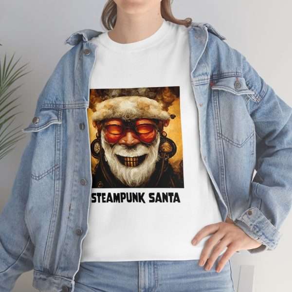 Unisex Heavy Cotton Tee - Steampunk Santa