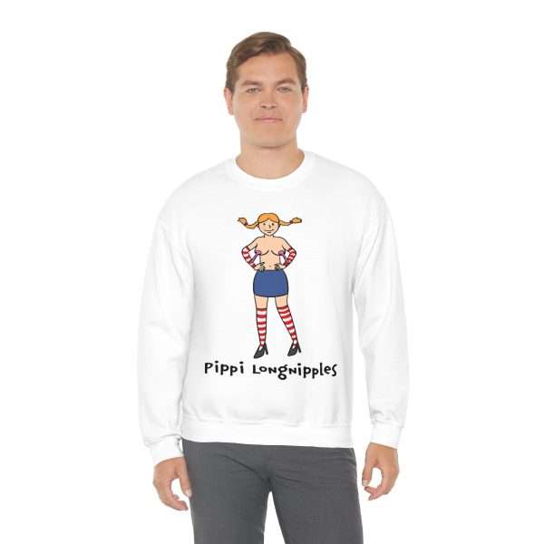 Unisex Heavy Blend™ Crewneck Sweatshirt - Pippi Longnipples - Image 5