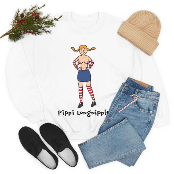 Unisex Heavy Blend™ Crewneck Sweatshirt - Pippi Longnipples - Image 7