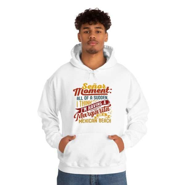 Unisex Heavy Blend™ Hooded Sweatshirt - Señor Moment: All of a Sudden, I Think I’m Having a Margarita on a Mexican Beach - Image 4