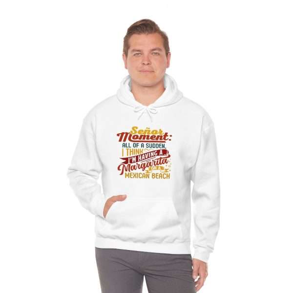 Unisex Heavy Blend™ Hooded Sweatshirt - Señor Moment: All of a Sudden, I Think I’m Having a Margarita on a Mexican Beach - Image 5