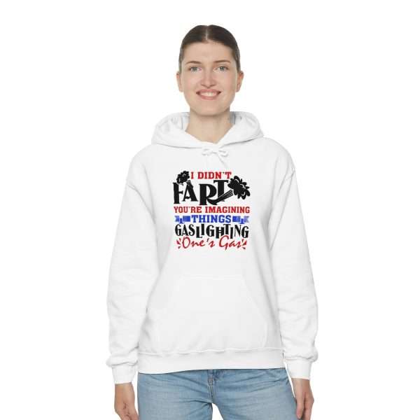 Unisex Heavy Blend™ Hooded Sweatshirt - I Didn't Fart You're Imagining Things. Gaslighting One's Gas - Image 4