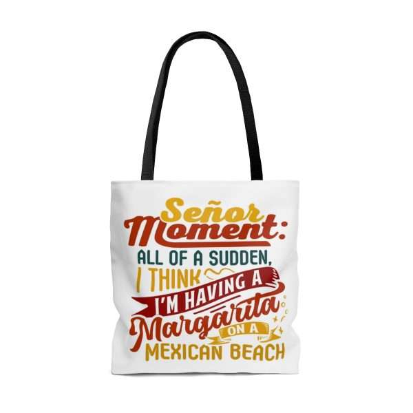 AOP Tote Bag - Señor Moment: All of a Sudden, I Think I’m Having a Margarita on a Mexican Beach - Image 6