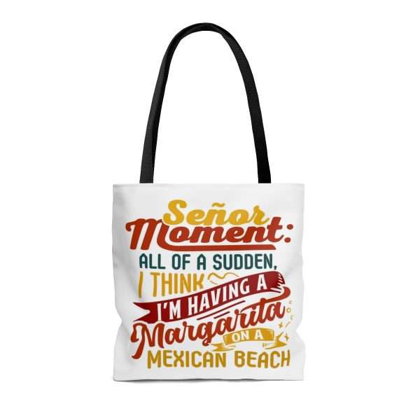 AOP Tote Bag - Señor Moment: All of a Sudden, I Think I’m Having a Margarita on a Mexican Beach - Image 2