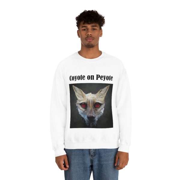 Unisex Heavy Blend™ Crewneck Sweatshirt - Coyote on Peyote