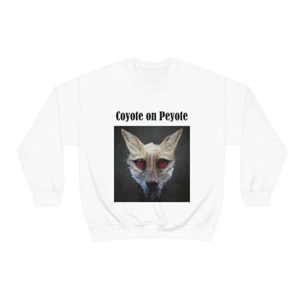 Unisex Heavy Blend™ Crewneck Sweatshirt - Coyote on Peyote - Image 2