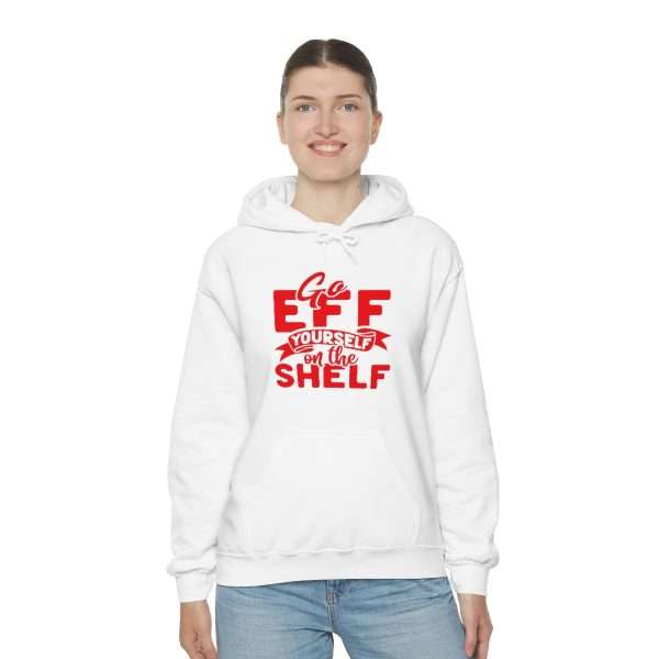 Unisex Heavy Blend™ Hoodie Sweatshirt - Go Eff Yourself on the Shelf - Image 4