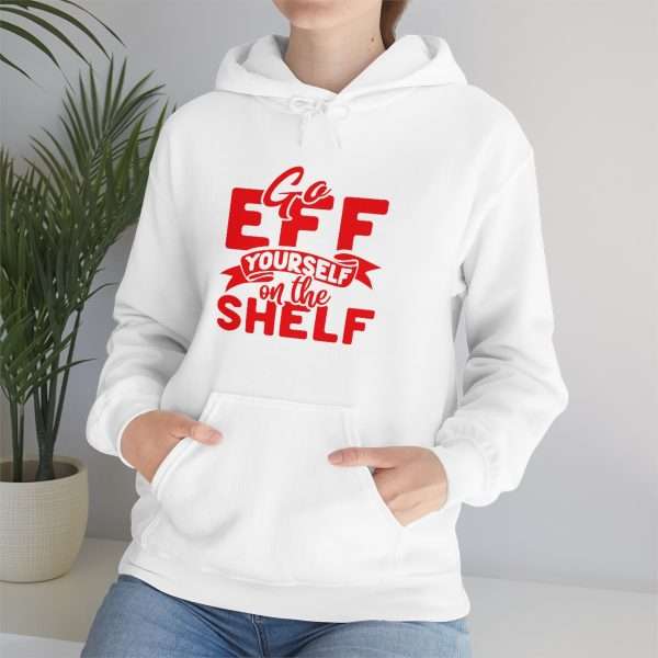 Unisex Heavy Blend™ Hoodie Sweatshirt - Go Eff Yourself on the Shelf - Image 6