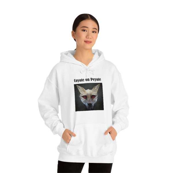 Unisex Heavy Blend™ Hoodie Sweatshirt - Coyote on Peyote - Image 3