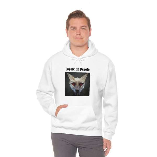 Unisex Heavy Blend™ Hoodie Sweatshirt - Coyote on Peyote - Image 6