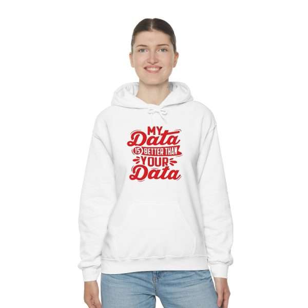 Unisex Heavy Blend™ Hoodie Sweatshirt - My Data Is Better Than Your Data