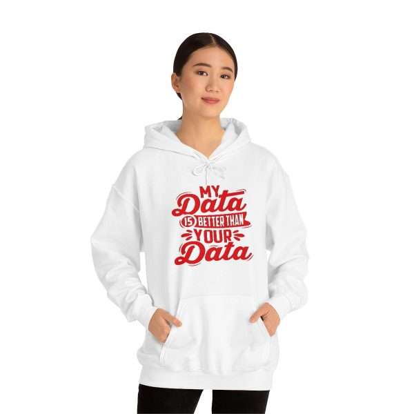 Unisex Heavy Blend™ Hoodie Sweatshirt - My Data Is Better Than Your Data - Image 3