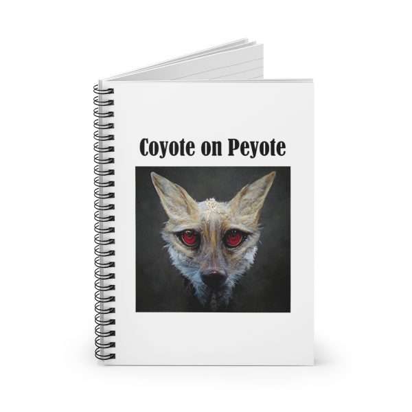 Spiral Notebook - Ruled Line - Coyote on Peyote - Image 2