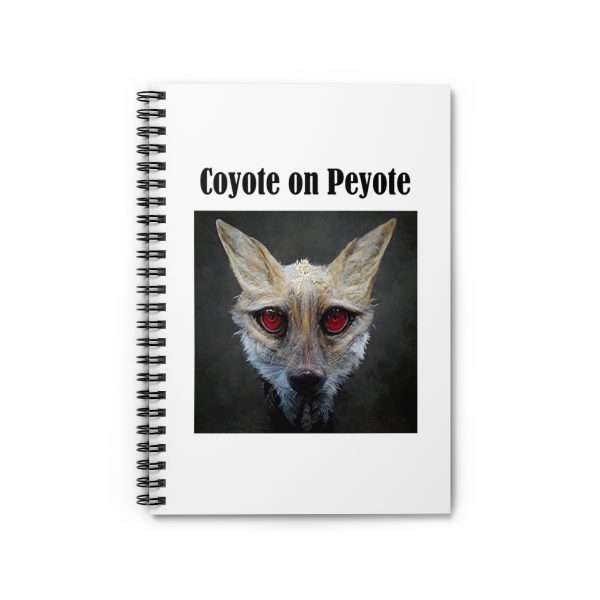 Spiral Notebook - Ruled Line - Coyote on Peyote