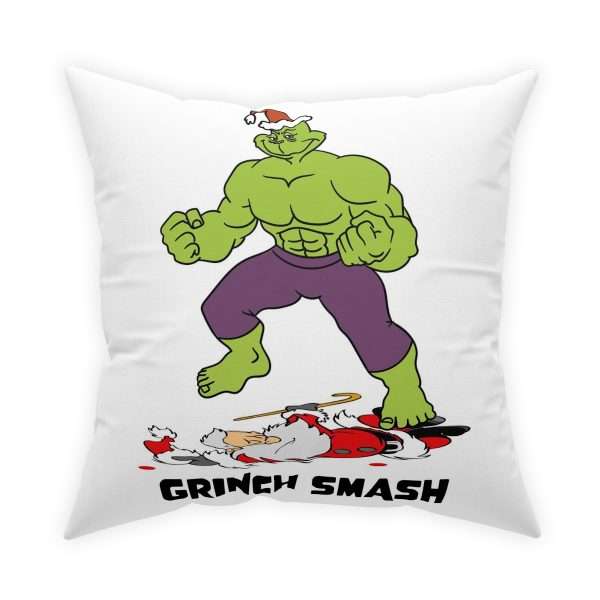 Broadcloth Pillow - Grinch Smash - Image 2