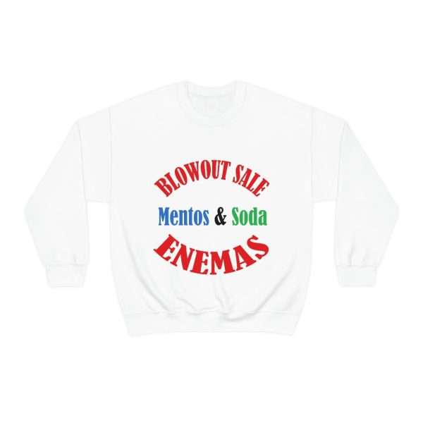 Unisex Heavy Blend™ Crewneck Sweatshirt - Blowout Sale - Mentos & Soda Enemas - Image 2