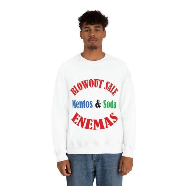 Unisex Heavy Blend™ Crewneck Sweatshirt - Blowout Sale - Mentos & Soda Enemas - Image 4