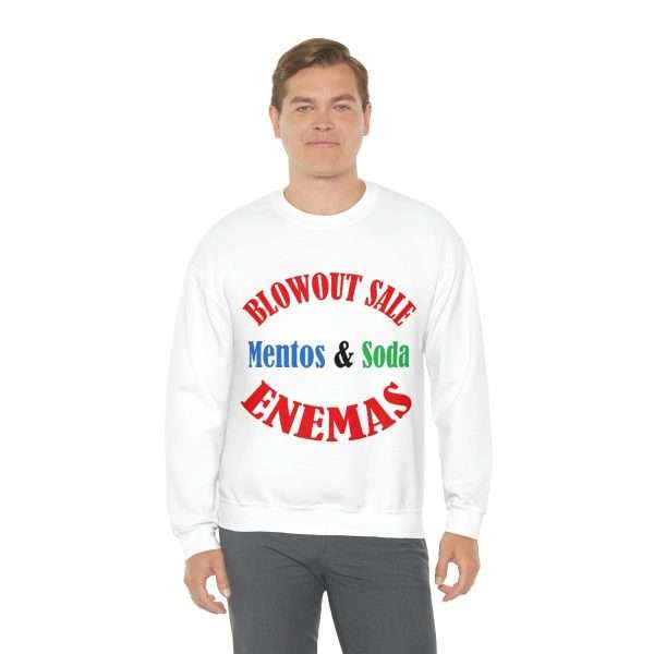 Unisex Heavy Blend™ Crewneck Sweatshirt - Blowout Sale - Mentos & Soda Enemas - Image 5