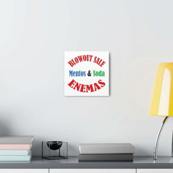 Funny Canvas Gallery Print Wrap - Blowout Sale - Mentos & Soda Enemas - Image 32