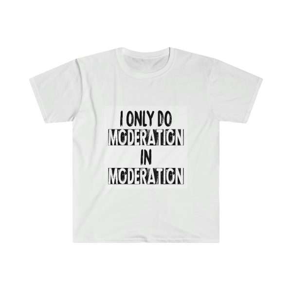 Unisex Soft-style T-Shirt - I Only Do Moderation in Moderation