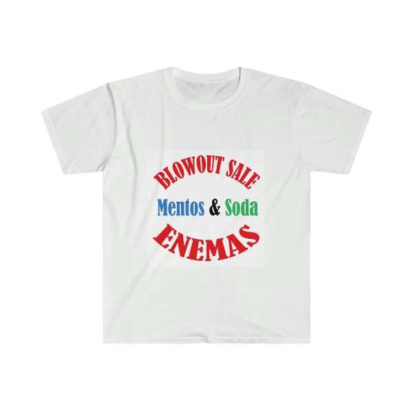 Unisex Soft-style T-Shirt - Blowout Sale - Mentos & Soda Enemas