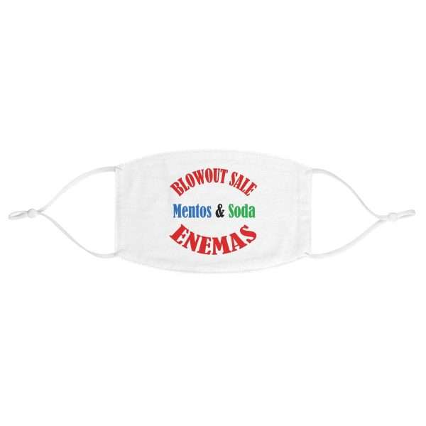 Funny Fabric Face Mask - Blowout Sale - Mentos & Soda Enemas - Image 2