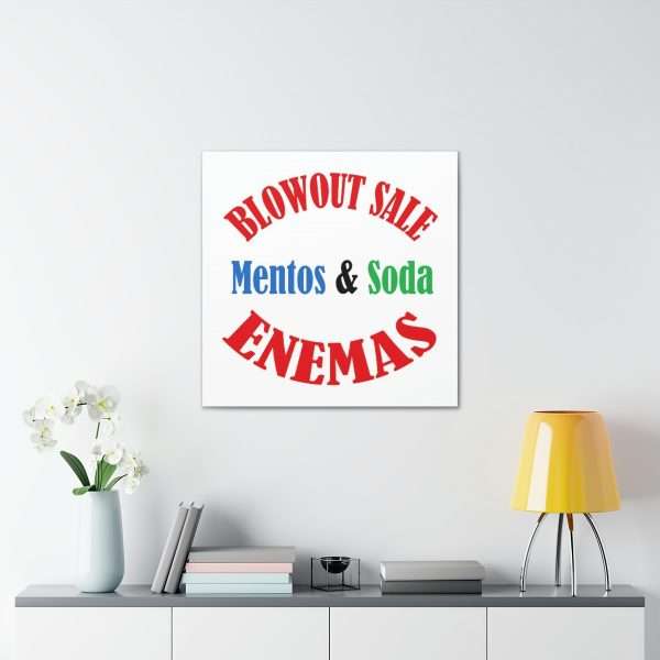 Funny Canvas Gallery Print Wrap - Blowout Sale - Mentos & Soda Enemas - Image 5