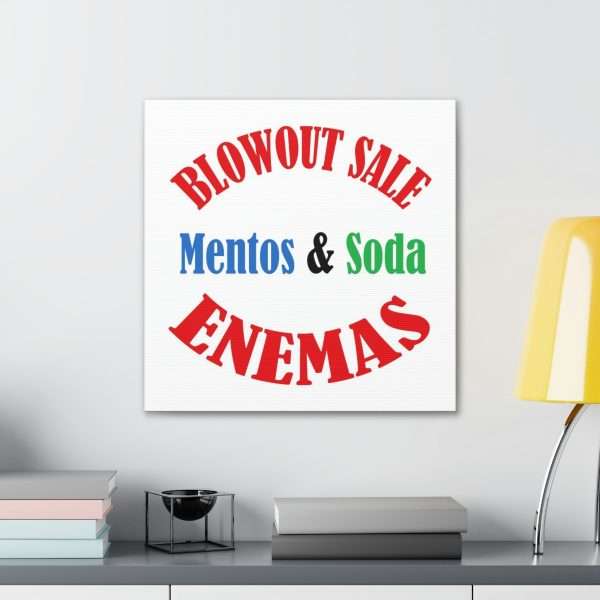 Funny Canvas Gallery Print Wrap - Blowout Sale - Mentos & Soda Enemas - Image 11