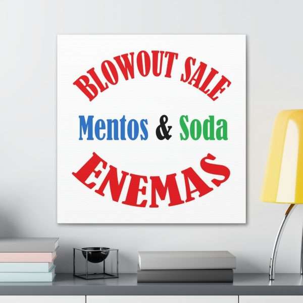 Funny Canvas Gallery Print Wrap - Blowout Sale - Mentos & Soda Enemas - Image 18