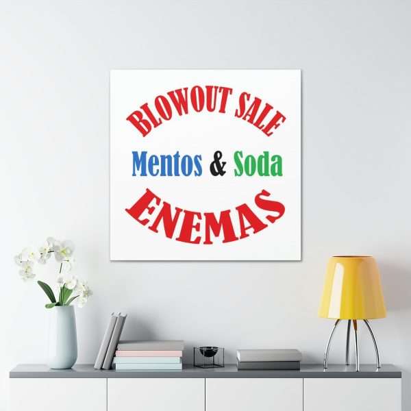 Funny Canvas Gallery Print Wrap - Blowout Sale - Mentos & Soda Enemas - Image 25