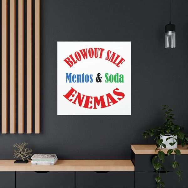 Funny Canvas Gallery Print Wrap - Blowout Sale - Mentos & Soda Enemas - Image 26