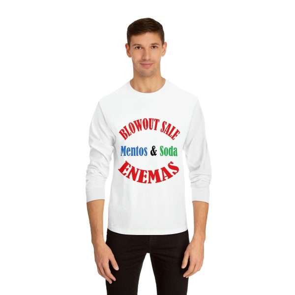 Unisex Classic Long Sleeve T-Shirt - Blowout Sale - Mentos & Soda Enemas