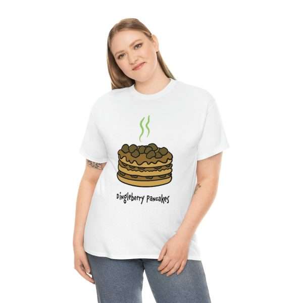 Humorous Unisex Heavy Cotton T-shirt - Dingleberry Pancakes