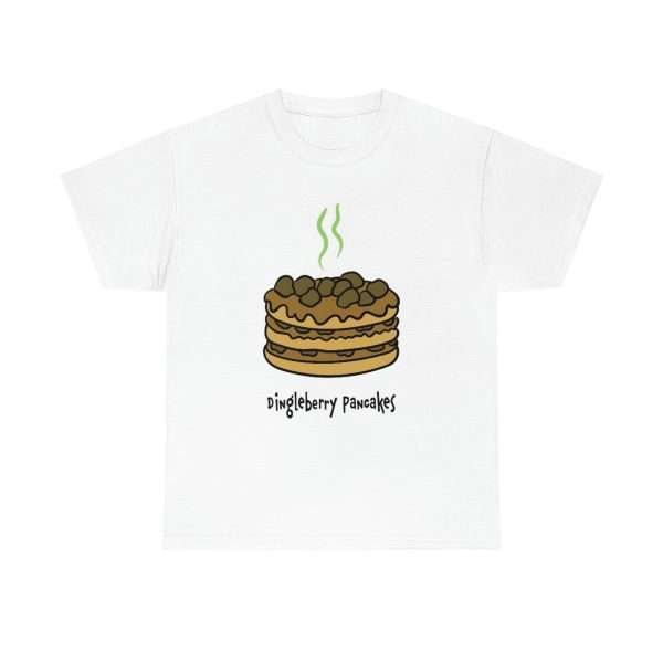 Humorous Unisex Heavy Cotton T-shirt - Dingleberry Pancakes - Image 2