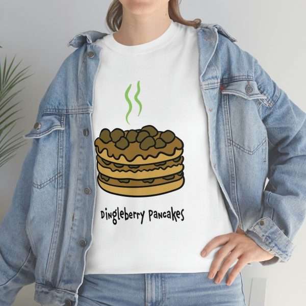 Humorous Unisex Heavy Cotton T-shirt - Dingleberry Pancakes - Image 6