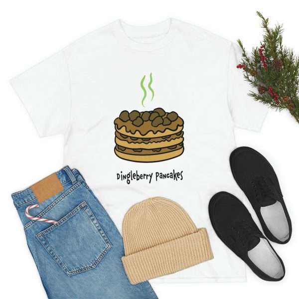 Humorous Unisex Heavy Cotton T-shirt - Dingleberry Pancakes - Image 7