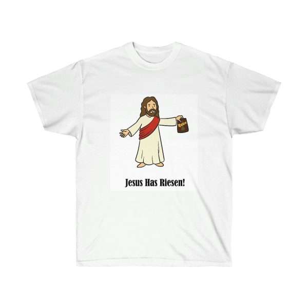 Humorous Unisex Ultra Cotton T-shirt - Jesus Has Riesen!