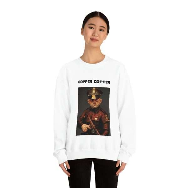 Humorous Unisex Heavy Blend Crewneck Sweatshirt - Copper Copper - Image 3