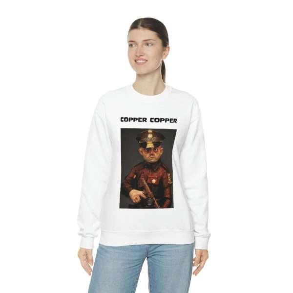 Humorous Unisex Heavy Blend Crewneck Sweatshirt - Copper Copper - Image 5