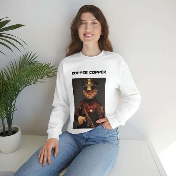 Humorous Unisex Heavy Blend Crewneck Sweatshirt - Copper Copper - Image 6