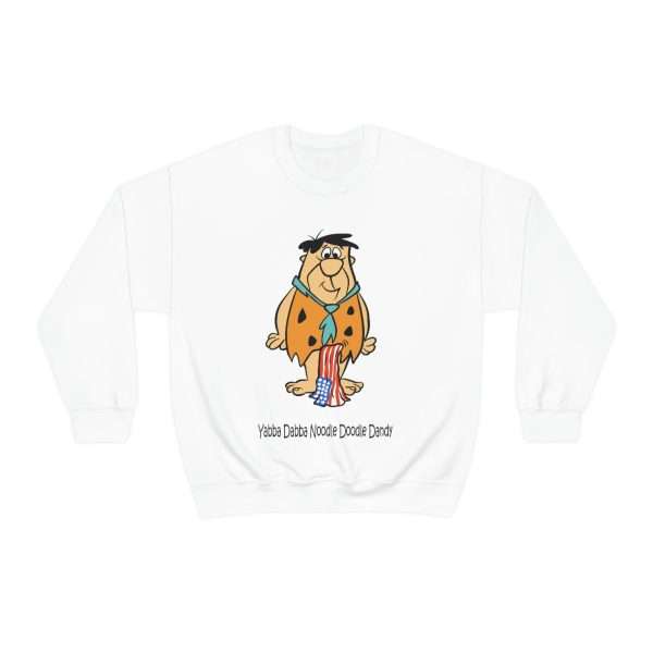 Humorous Unisex Heavy Blend Crewneck Sweatshirt - Yabba Dabba Noodle Doodle Dandy - Image 2