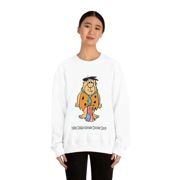 Humorous Unisex Heavy Blend Crewneck Sweatshirt - Yabba Dabba Noodle Doodle Dandy - Image 3