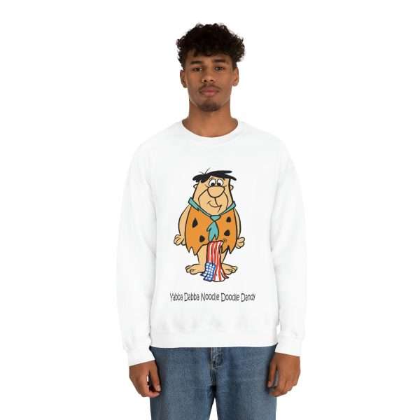 Humorous Unisex Heavy Blend Crewneck Sweatshirt - Yabba Dabba Noodle Doodle Dandy - Image 4