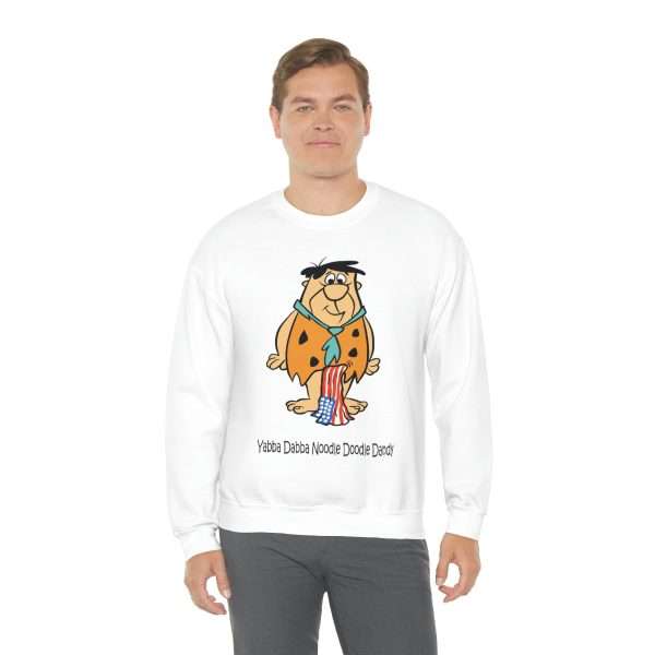 Humorous Unisex Heavy Blend Crewneck Sweatshirt - Yabba Dabba Noodle Doodle Dandy - Image 5