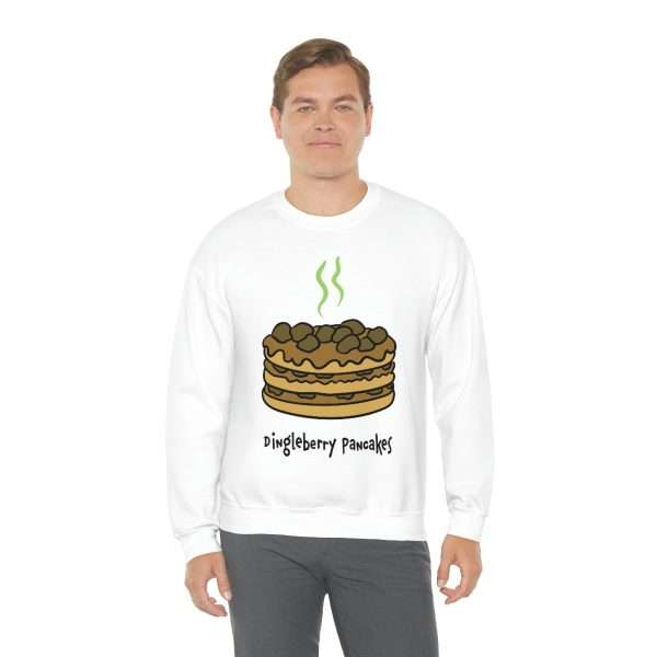 Funny Unisex Heavy Blend Crewneck Sweatshirt - Dingleberry Pancakes - Image 4