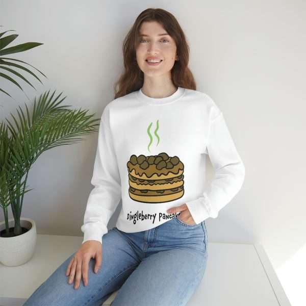 Funny Unisex Heavy Blend Crewneck Sweatshirt - Dingleberry Pancakes - Image 6