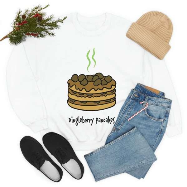 Funny Unisex Heavy Blend Crewneck Sweatshirt - Dingleberry Pancakes - Image 7