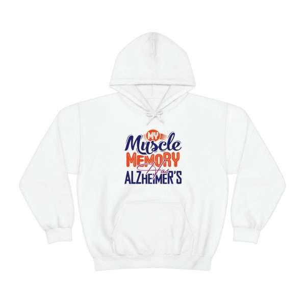 Humorous Unisex Heavy Blend Hoodie Sweatshirt - My Muscle Memory Has Alzheimer’s - Image 2