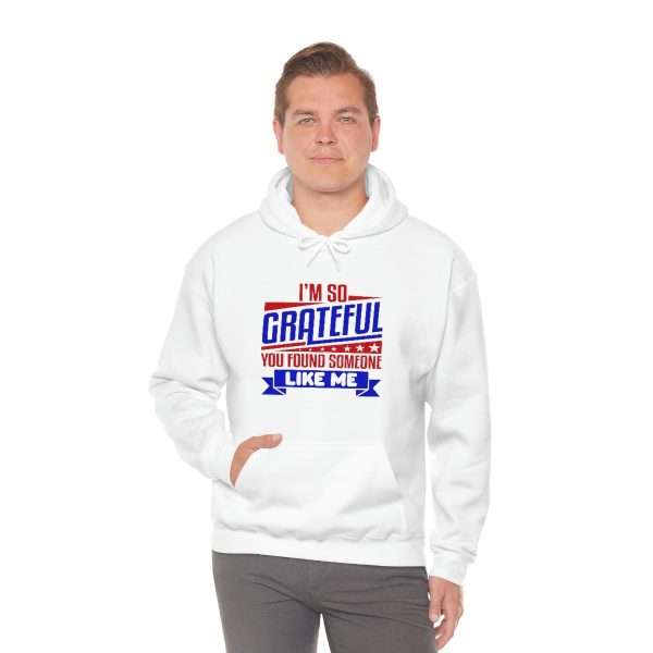 Humorous Unisex Heavy Blend Hoodie Sweatshirt - I’m So Grateful You Found Someone Like Me - Image 6